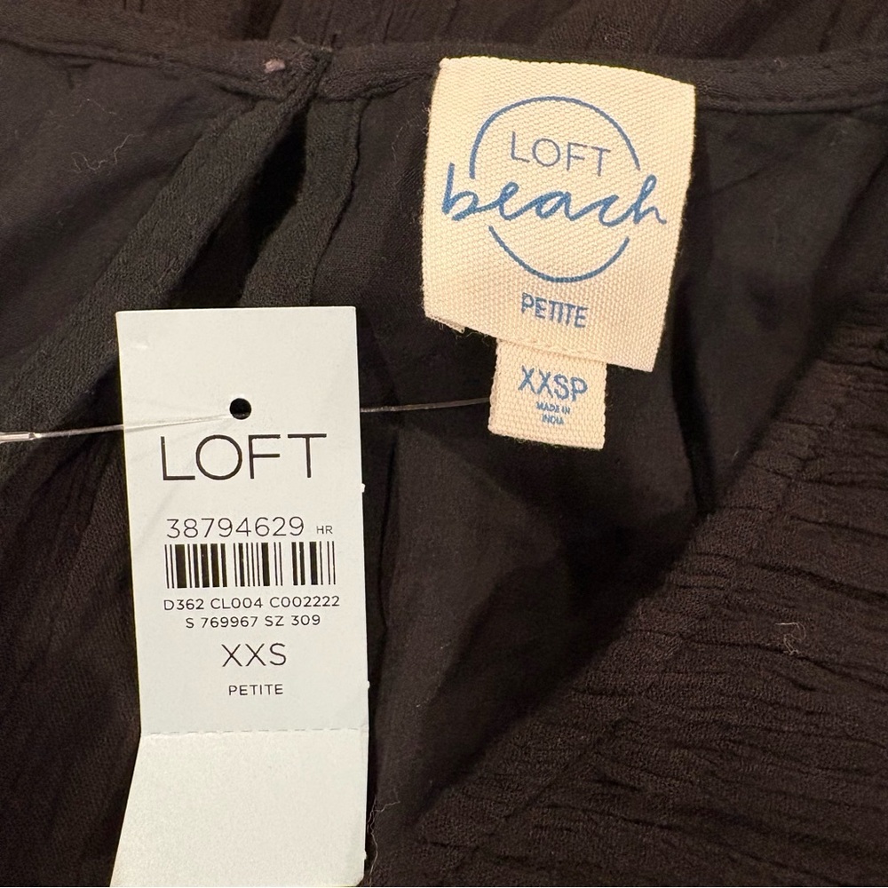 LOFT Black Ruffled Jumpsuit - Picture 6 of 9